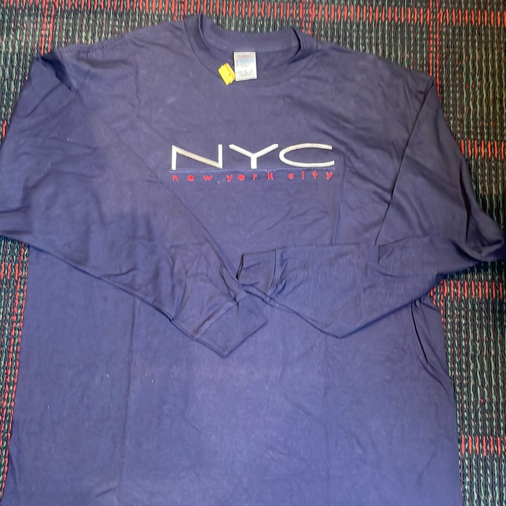 NWT New York embroidered Long sleeve T-shirt, XL